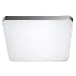 Plafon LED kwadratowy srebrny SIERRA 40 cm