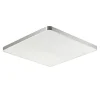 Plafon LED kwadratowy srebrny SIERRA 80 cm