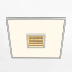 Plafon LED kwadratowy z efektem głębi chrom TORO