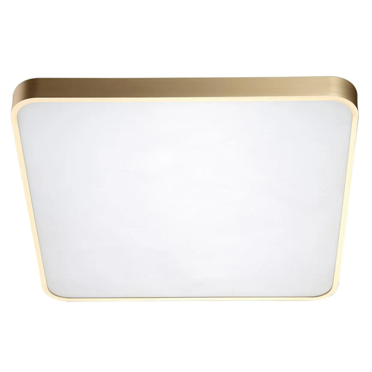 Plafon LED kwadratowy złoty SIERRA 40 cm