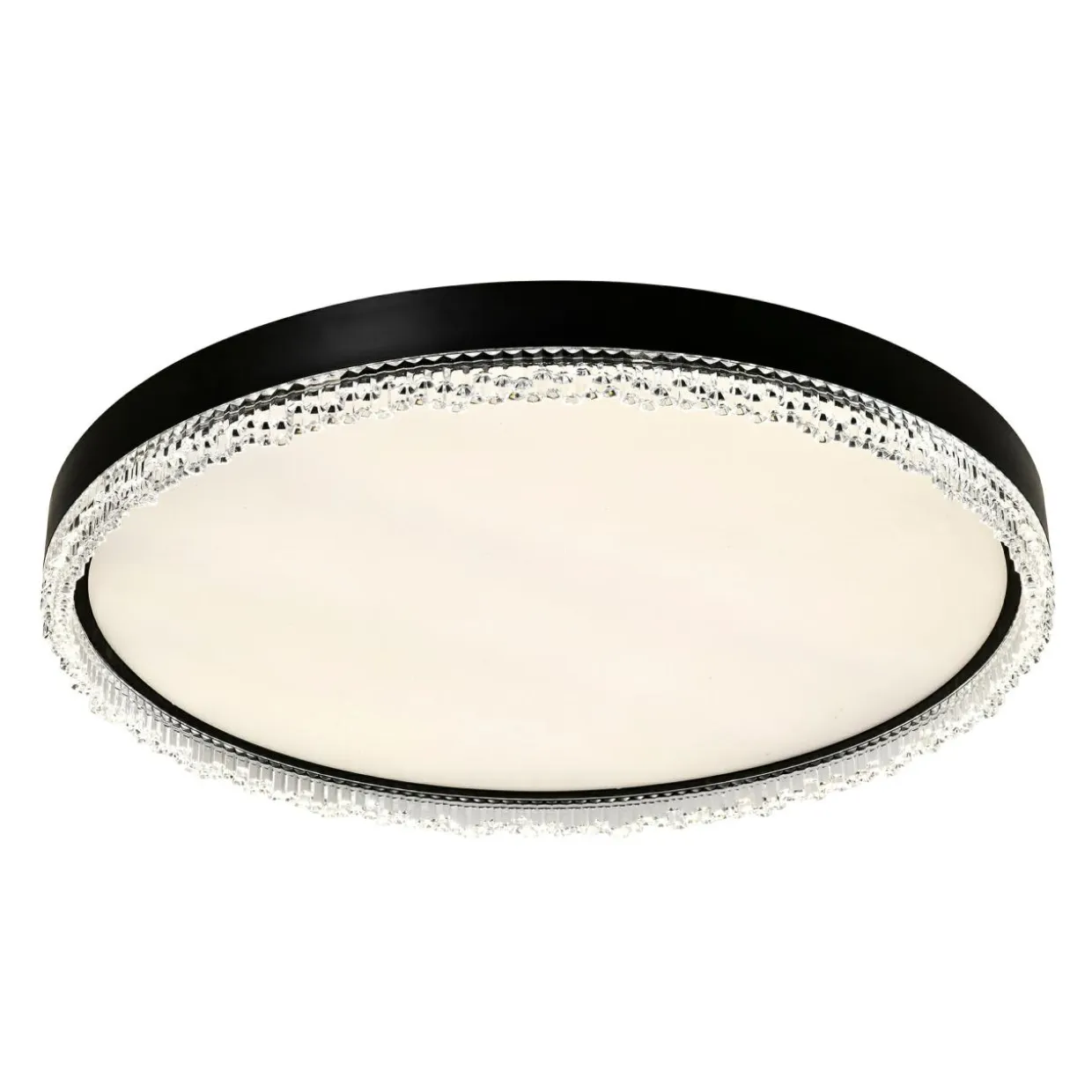 Plafon LED okrągły czarny REGI 60 cm