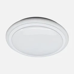 Plafon LED RGB biały ARESO z pilotem 41 cm