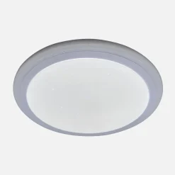 Plafon LED RGB biały ARESO z pilotem 41 cm