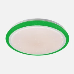 Plafon LED RGB biały ARESO z pilotem 41 cm