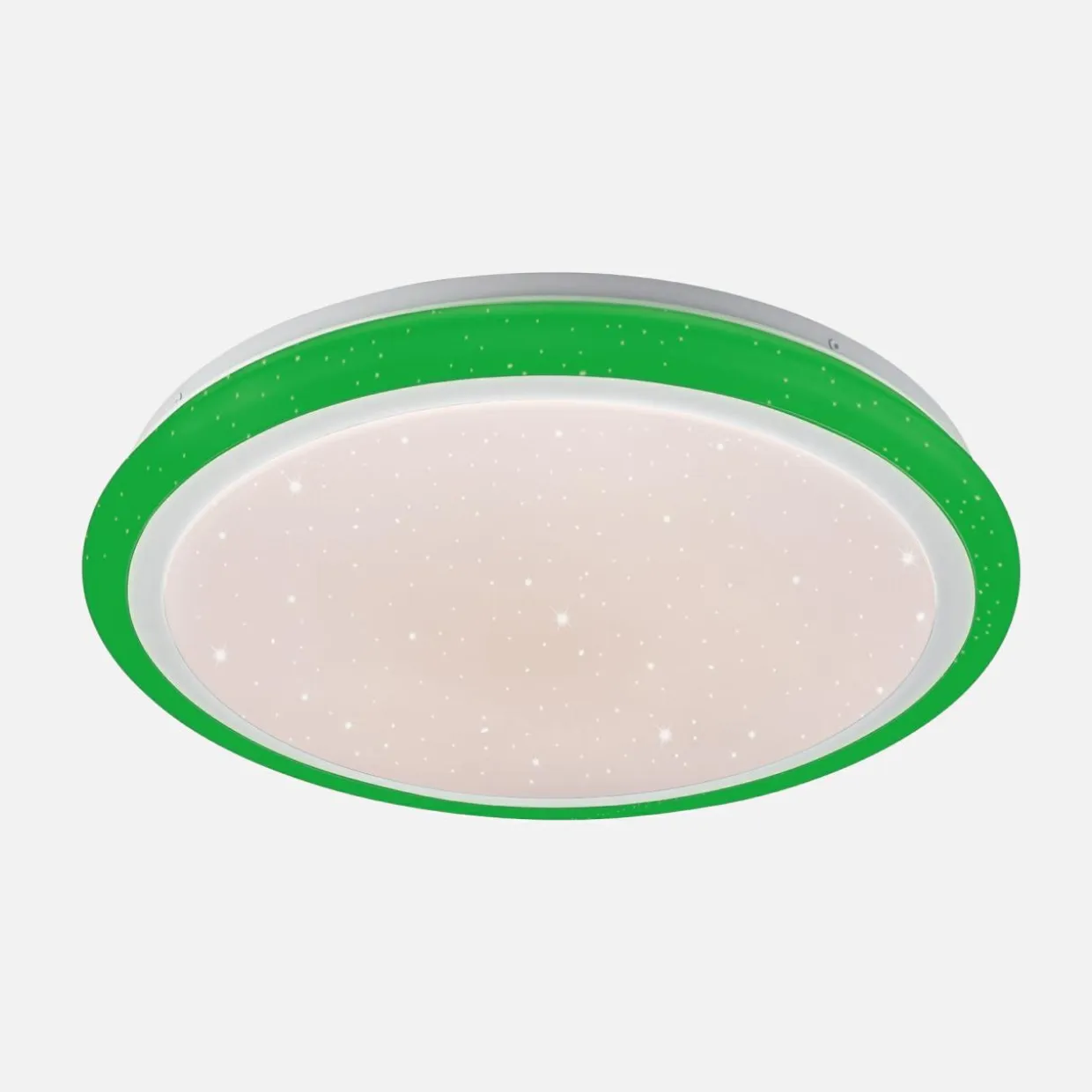 Plafon LED RGB biały ARESO z pilotem 41 cm