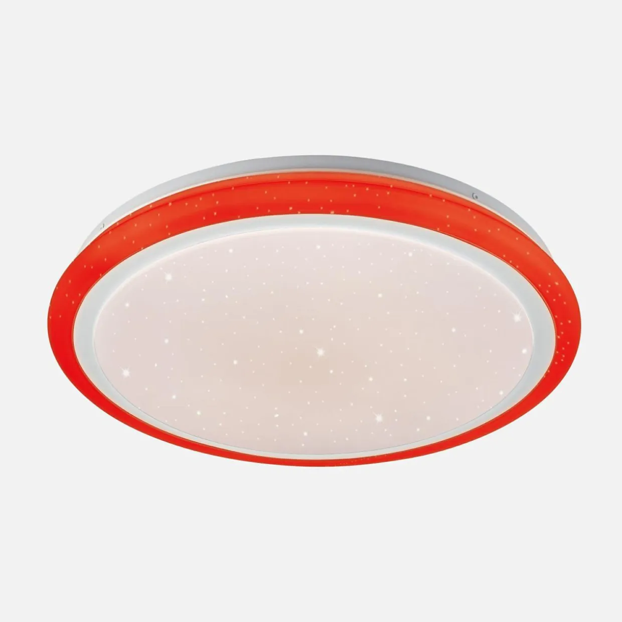 Plafon LED RGB biały ARESO z pilotem 41 cm