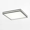 Plafon LED RGB czarny MARIO z pilotem 46,5x46,5 cm
