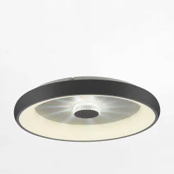 Plafon LED 37W czarny VERTIGO z pilotem fi 61,5 cm