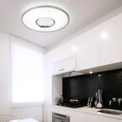 Plafon LED z pilotem biały LEON 50 cm