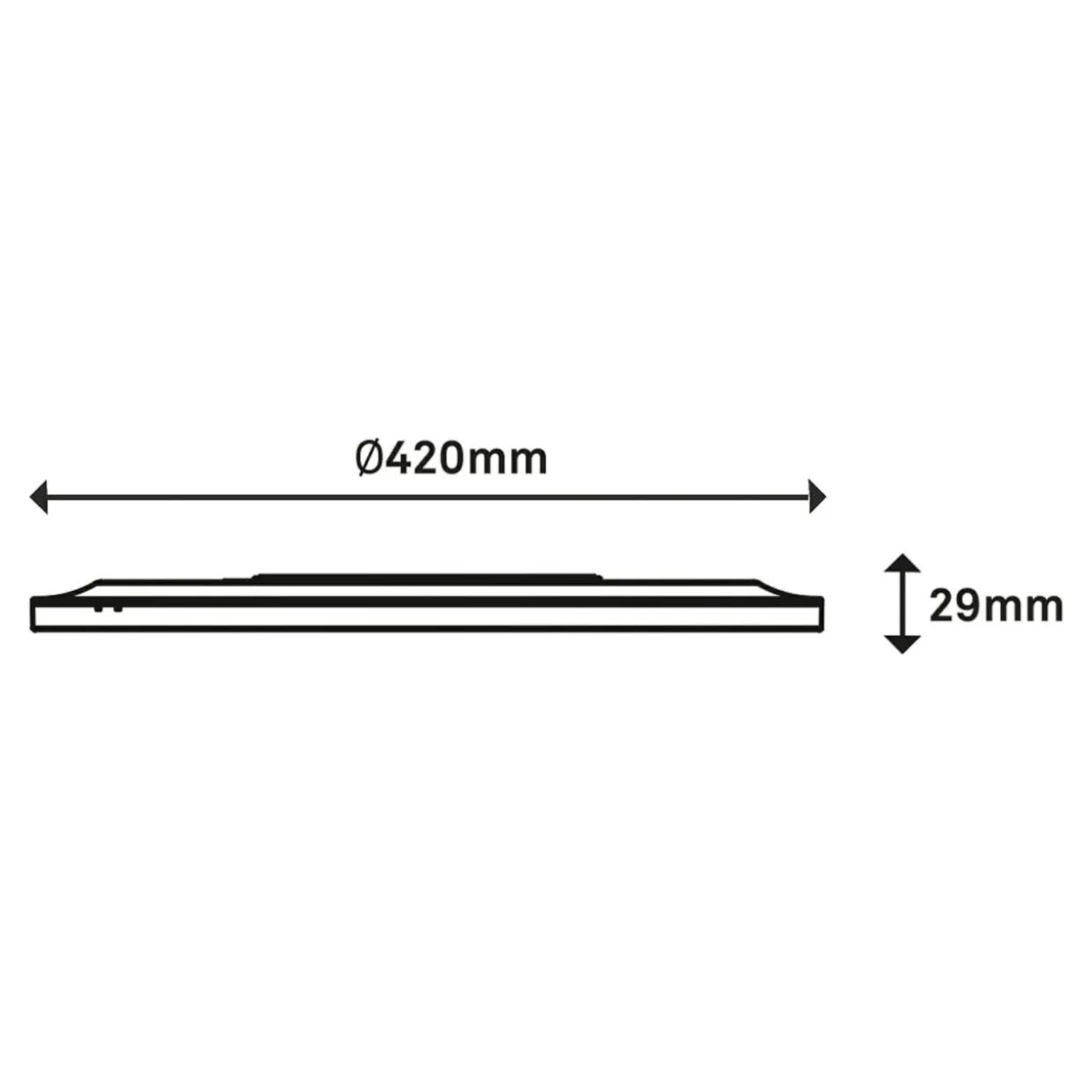 Plafon LED z pilotem biały SLIM 42 cm