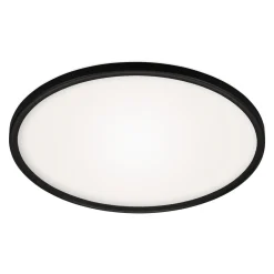 Plafon LED z pilotem czarny SLIM 42 cm