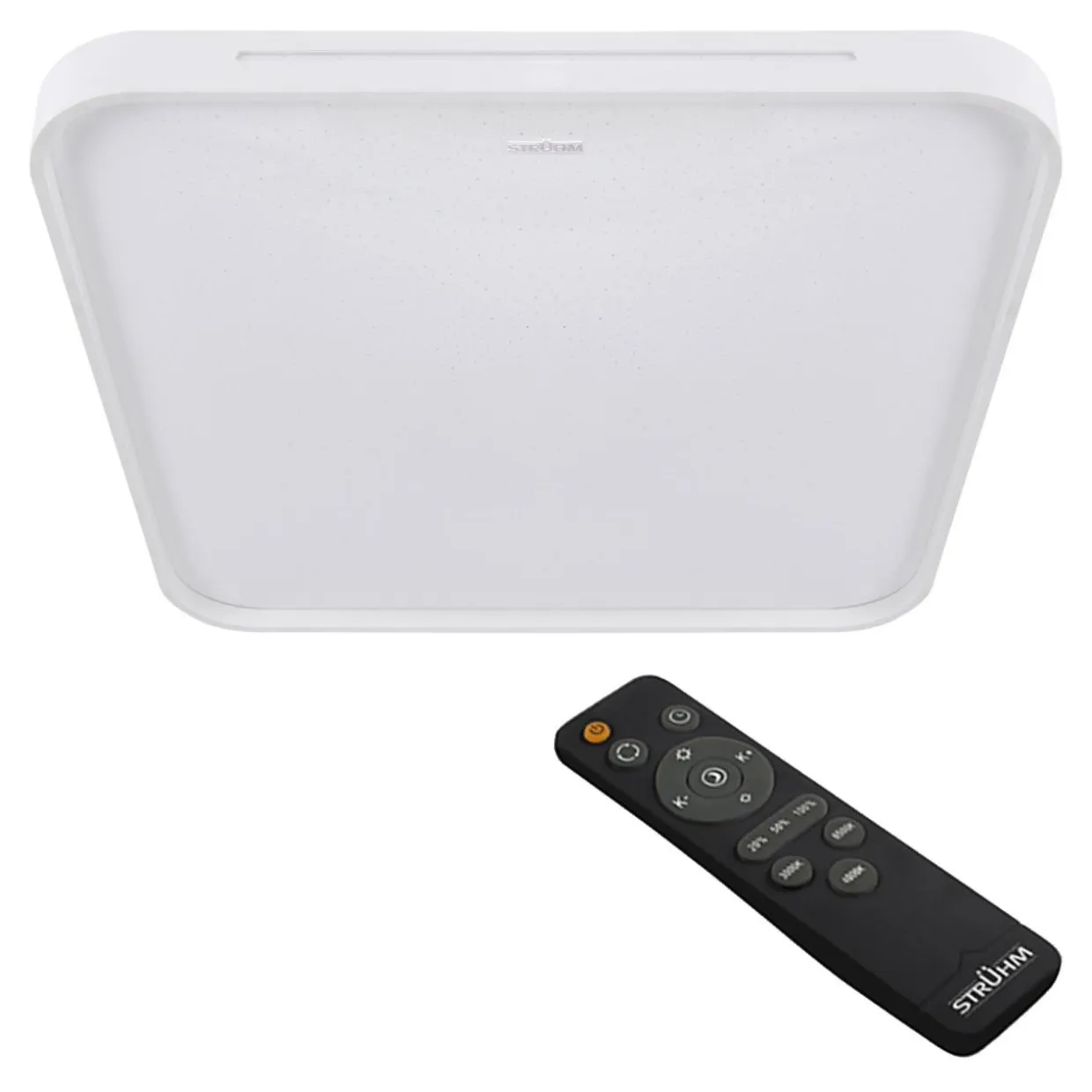 Plafon LED z pilotem 48W biały WENA 48,5 cm
