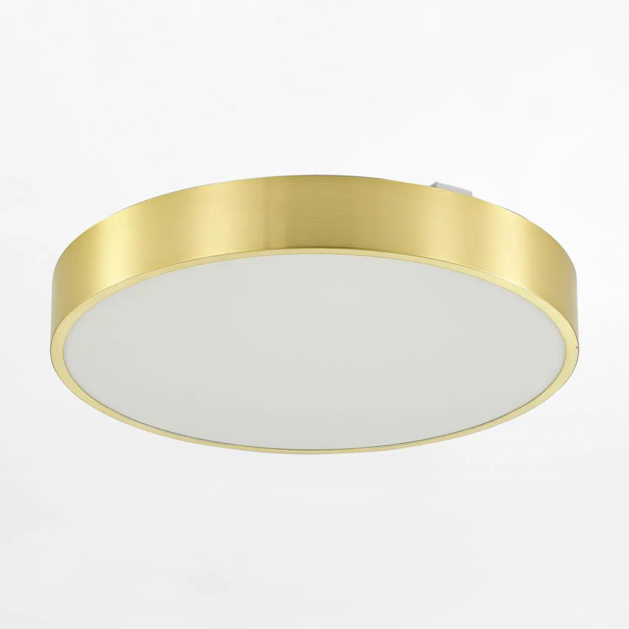 Plafon LED złoty NADI 40 cm z pilotem