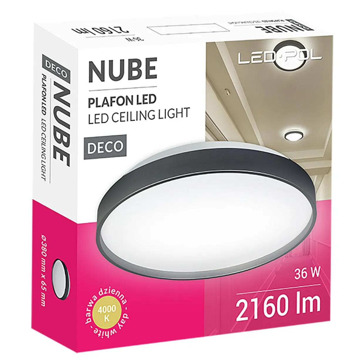Plafon ORO NUBE LED czarny