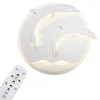 Plafon ozdobny LED DELFINY 48 W P-666/1 z pilotem