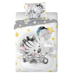 Pościel bawełniana PRZYTULAKI ZEBRA 100x135 cm