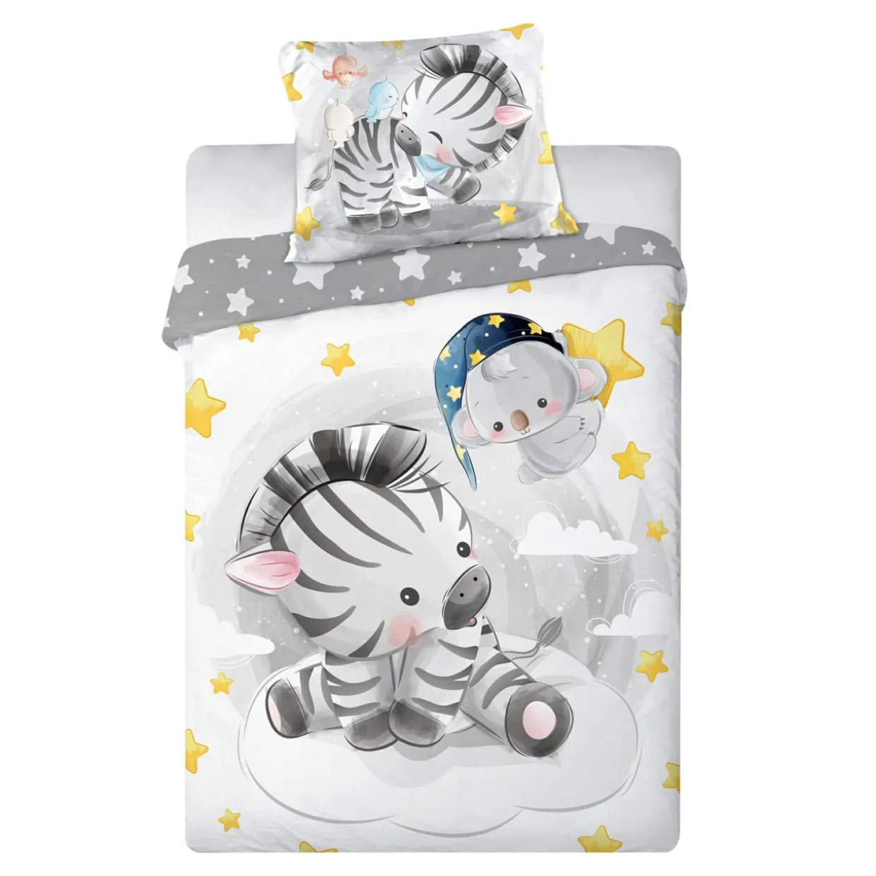 Pościel bawełniana PRZYTULAKI ZEBRA 100x135 cm