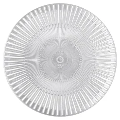 Podkładka na stół okrągła srebrna 38 cm