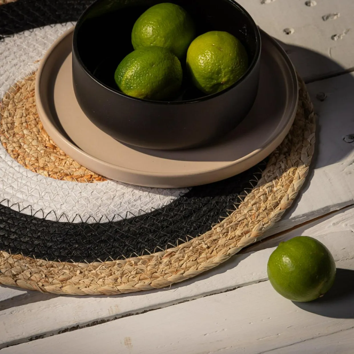 Podkładka na stół okrągła w stylu boho 38 cm