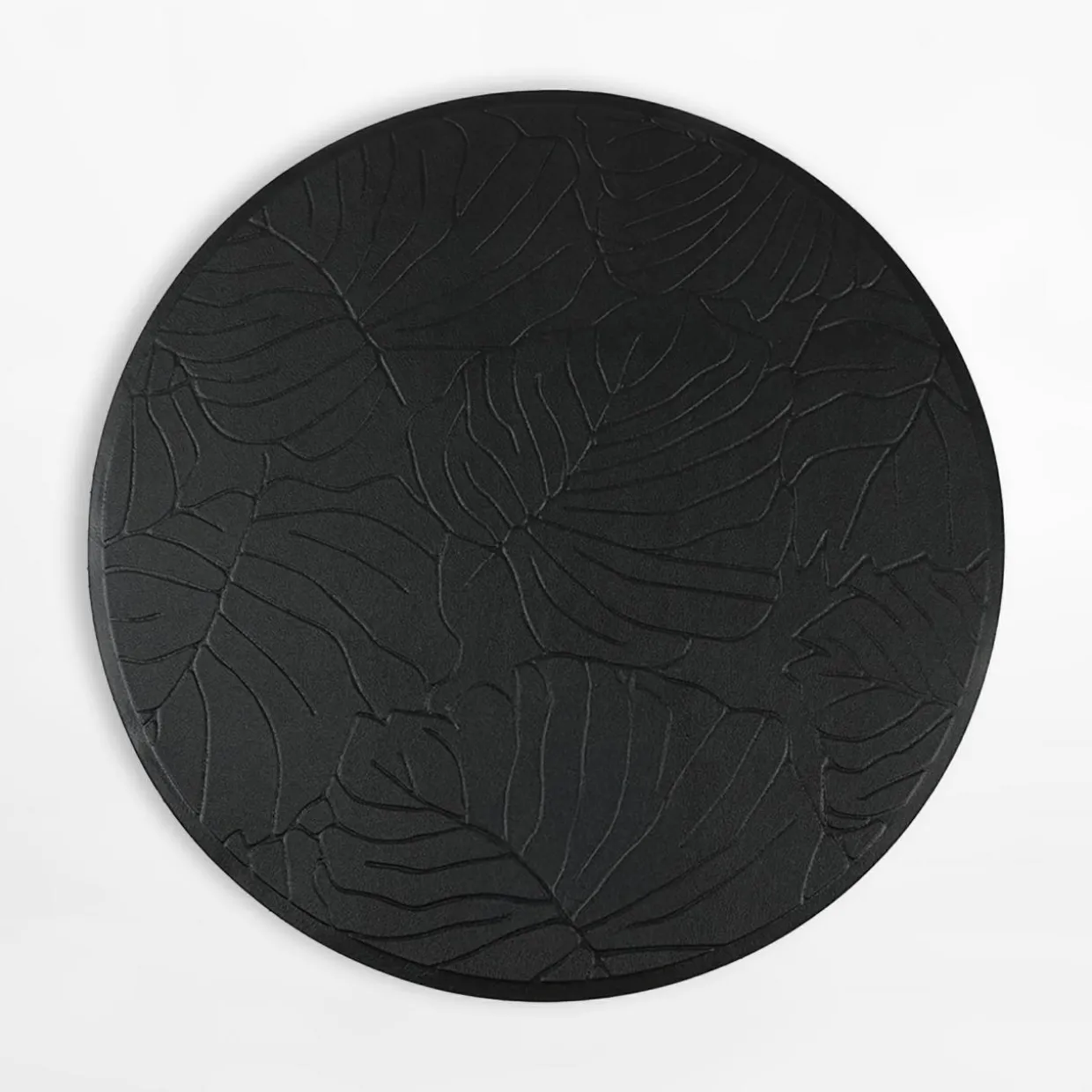 Podkładka stołowa okrągła czarna, 38 cm