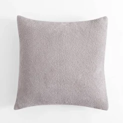 Poduszka dekoracyjna jasnoszara BOUCLE 45x45 cm