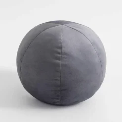 Poduszka dekoracyjna kula szara SPHERE 27 cm