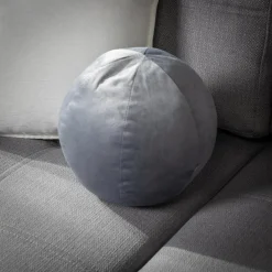 Poduszka dekoracyjna kula szara SPHERE 27 cm