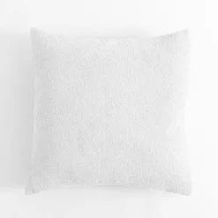 Poduszka dekoracyjna śnieżna biel BOUCLE 45x45 cm