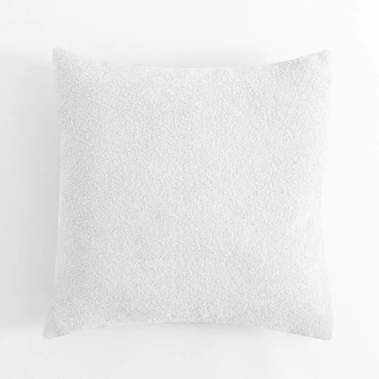 Poduszka dekoracyjna śnieżna biel BOUCLE 45x45 cm