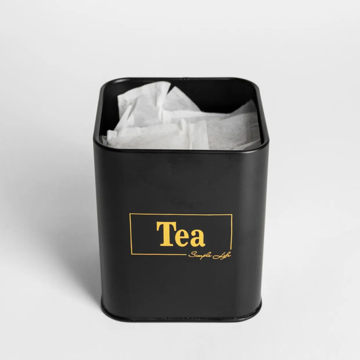 Pojemnik kuchenny czarny TEA 19 cm