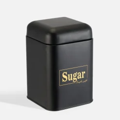 Pojemnik kuchenny czarny SUGAR 19 cm