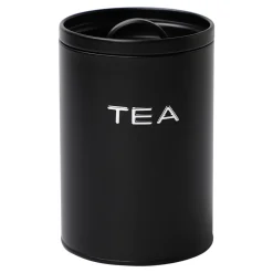 Pojemnik kuchenny na herbatę czarny TEA