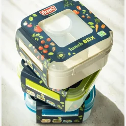 Pojemnik lunchbox z przegródkami zielony LIDO 1,6l