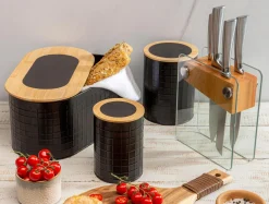 Pojemnik metalowy z tabliczką kredową 15 cm