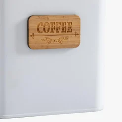 Pojemnik na kawę z bambusową tabliczką COFFEE
