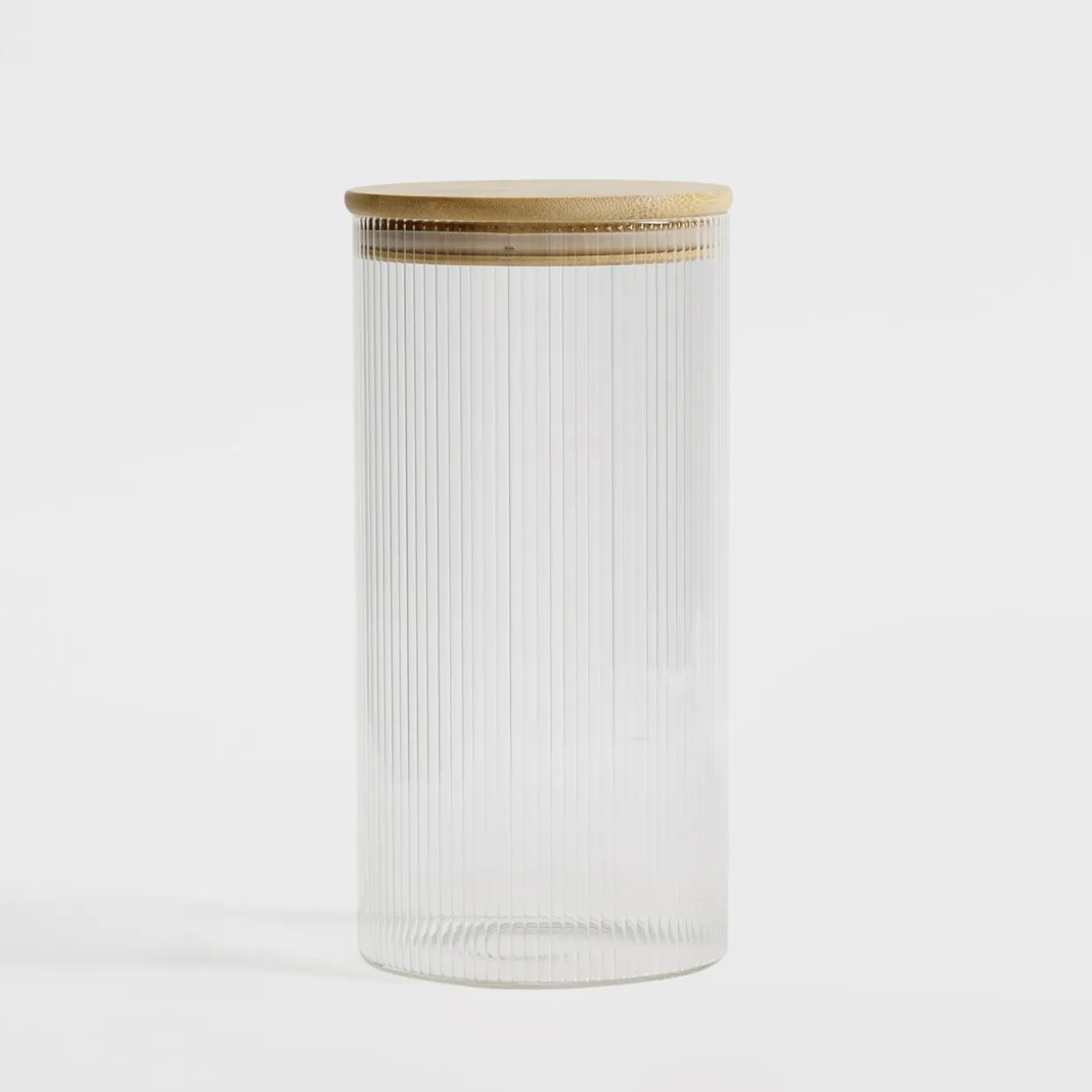 Pojemnik szklany z bambusową pokrywką 1300 ml