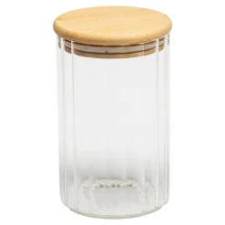 Pojemnik szklany z bambusową pokrywką 670 ml