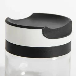 Pojemnik szklany z czarno-białą pokrywką 300 ml