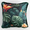 Poszewka ciemnozielona z monsterą TROPICANA 45x45 cm