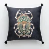 Poszewka dekoracyjna czarna JEWEL 45x45 cm