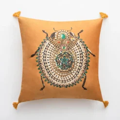 Poszewka dekoracyjna pomarańczowa JEWEL 45x45 cm