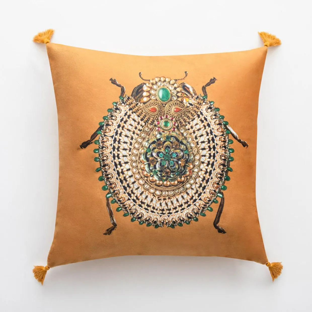 Poszewka dekoracyjna pomarańczowa JEWEL 45x45 cm