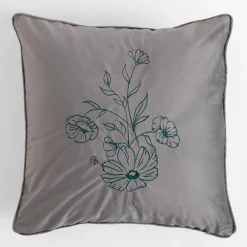Poszewka dekoracyjna srebrna PERLA 45x45 cm