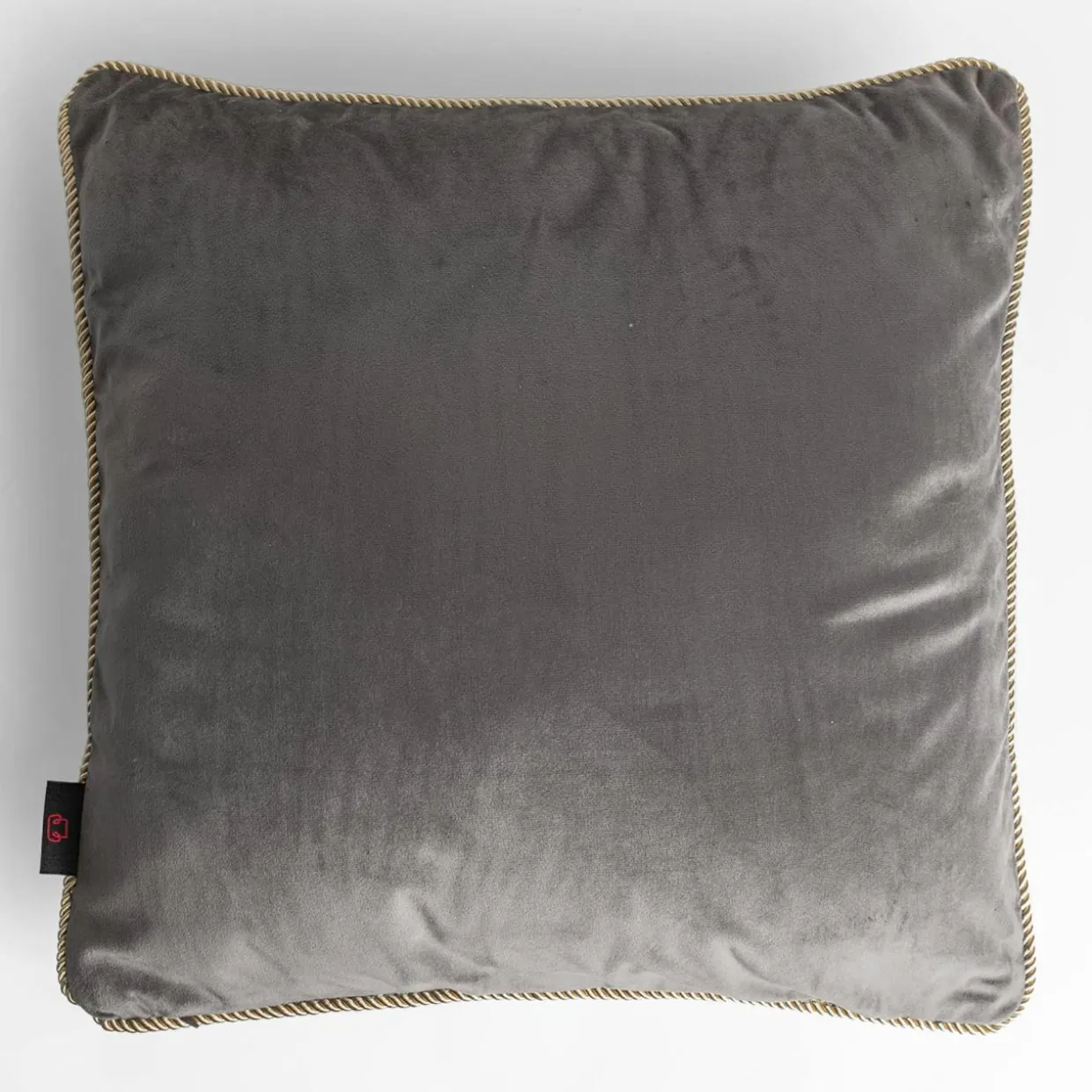 Poszewka dekoracyjna szara z pszczołą AURE 45x45 cm