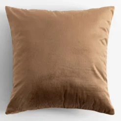 Poszewka dekoracyjna w złoty liść brązowa MAPLE 45x45 cm