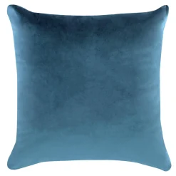 Poszewka dekoracyjna welurowa niebieska VELVIO 45x45 cm