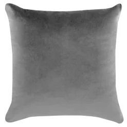 Poszewka dekoracyjna welurowa szara VELVIO 45x45 cm