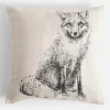 Poszewka dekoracyjna z lisem MOLLIE 45x45 cm