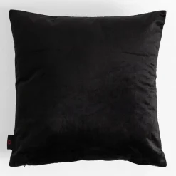 Poszewka w liście czarna MADERA 45x45 cm