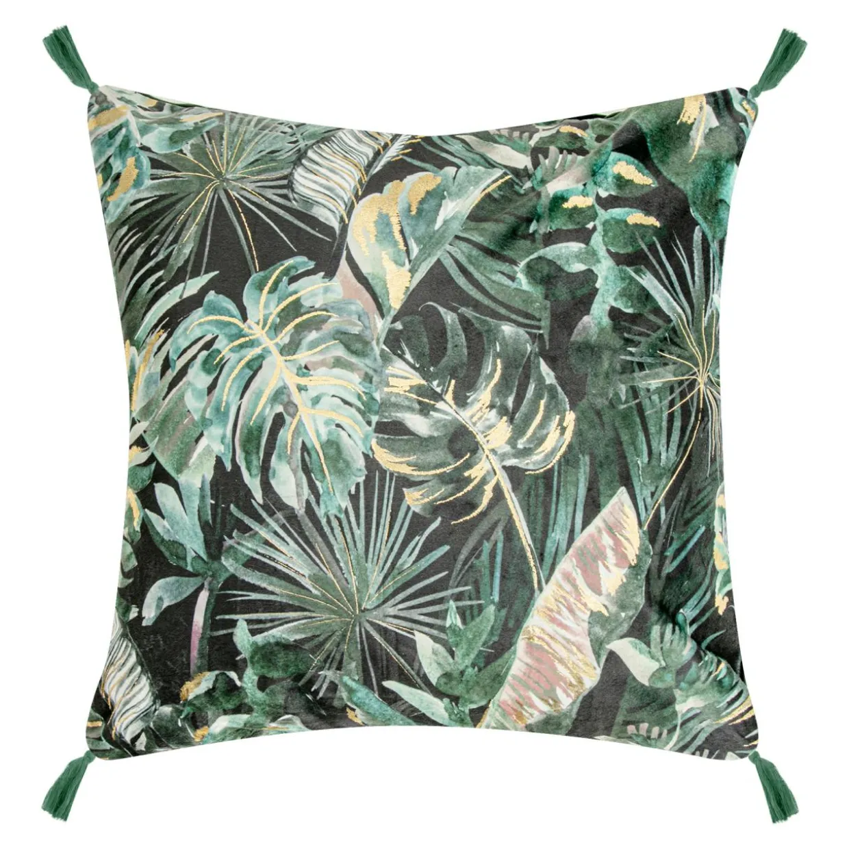 Poszewka w liście z chwostami MONSTERA 45x45 cm